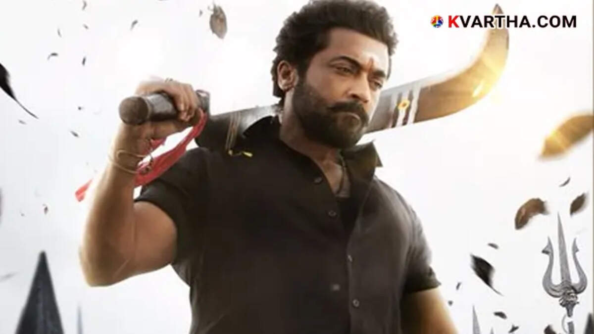 Actor Suriya in Karuppu movie poster
