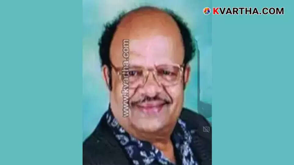 Portrait of veteran Malayalam actor G.P. Ravi.