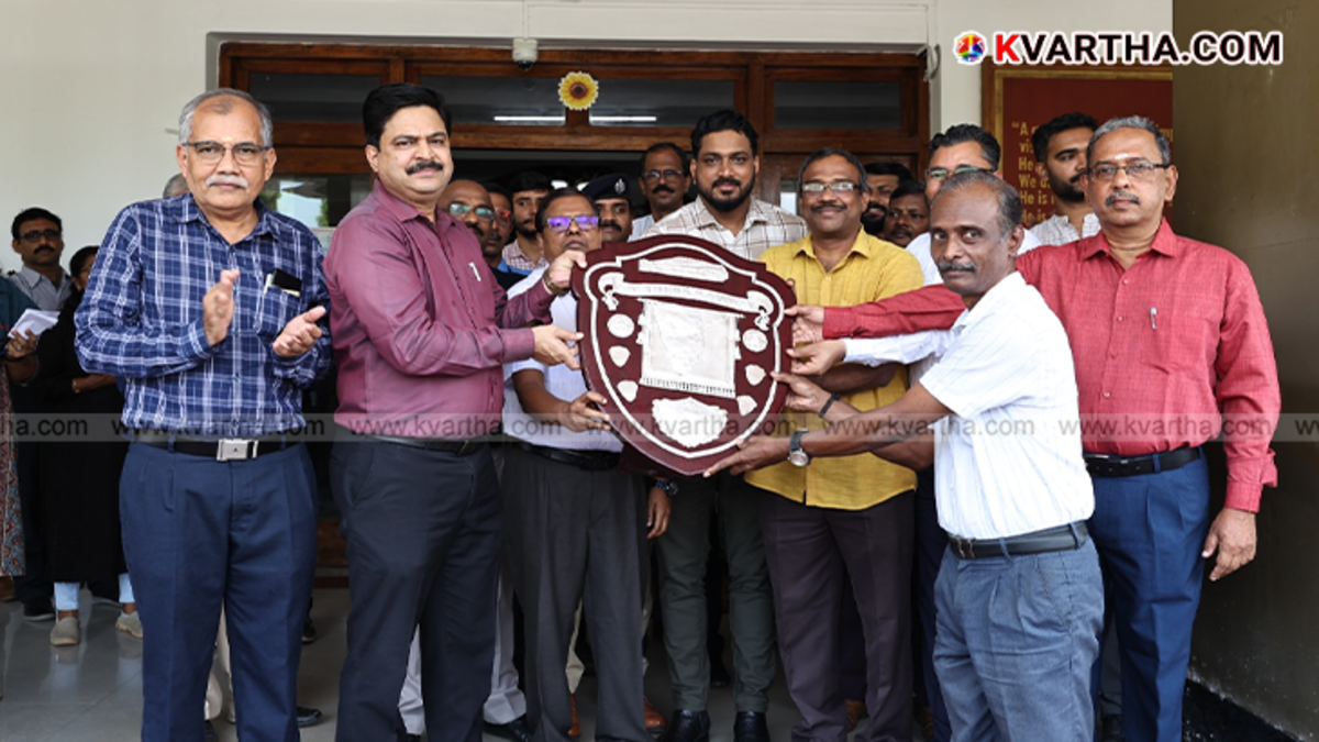 Palakkad Railway Division award shield and puraskar