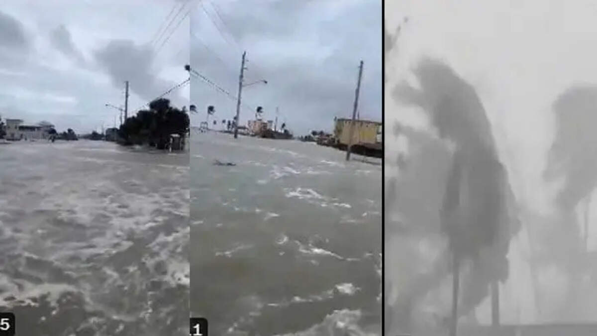 Cyclone Dana: High tidal waves hit West Bengal&rsquo;s Old Digha beach amid landfall in Odisha. Viral video