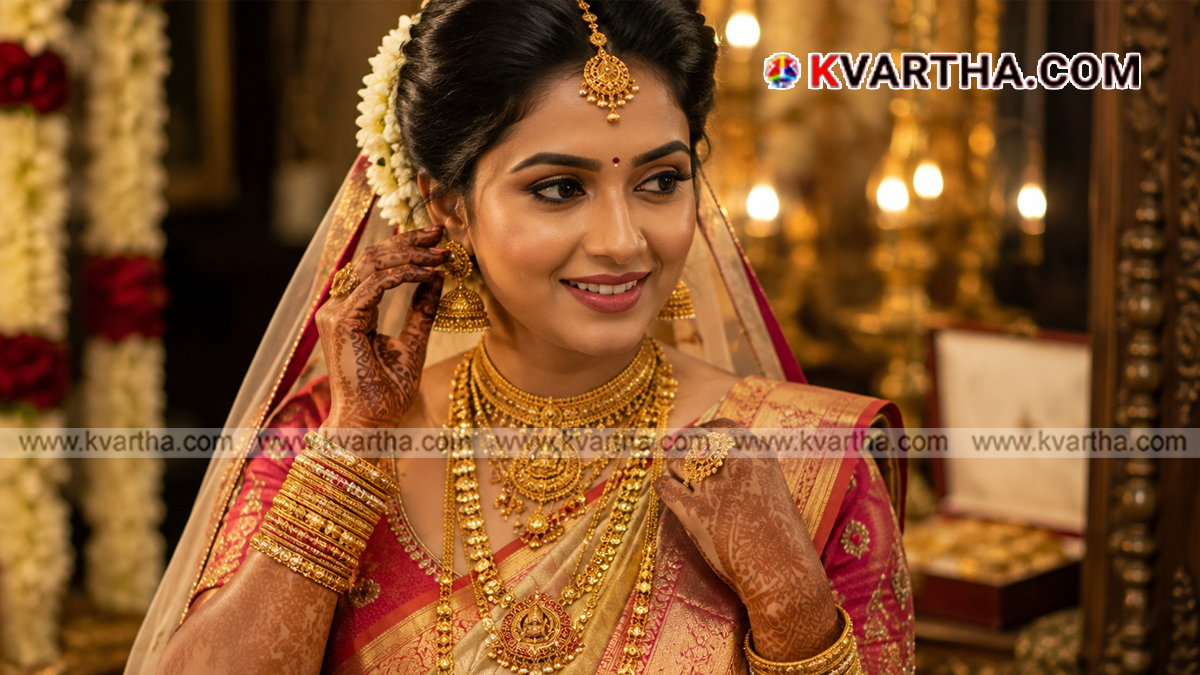 Representational image of gold ornaments and price surge in Kerala