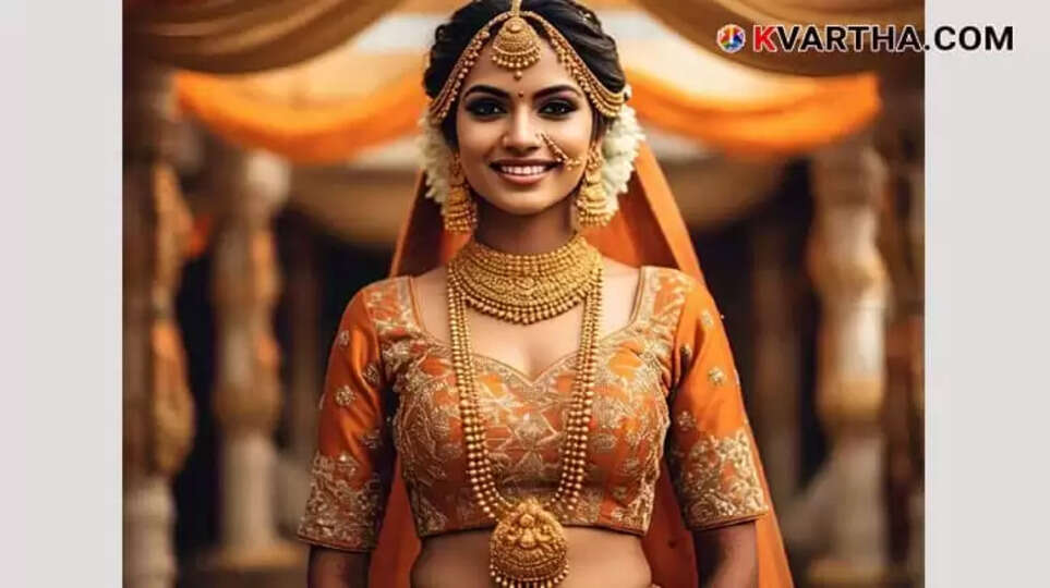 Bride Representing Gold Price February 13 Kerala