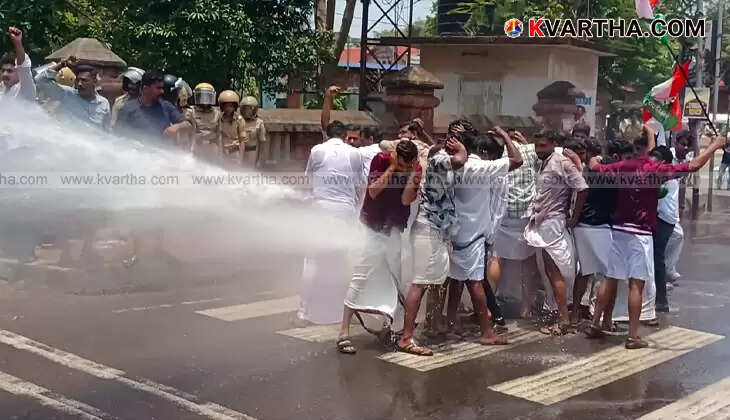 Clash in Youth Congress March Demanding Chief Minister's Resignation in Kannur