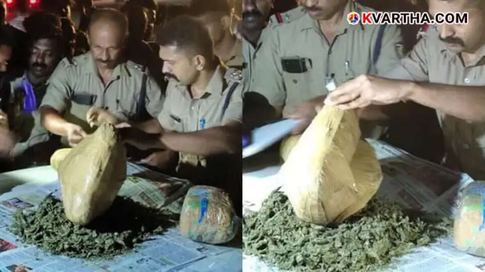 Major Ganja Seizure on Bus in Pappinisseri; UP Natives Arrested with 5.5 kg