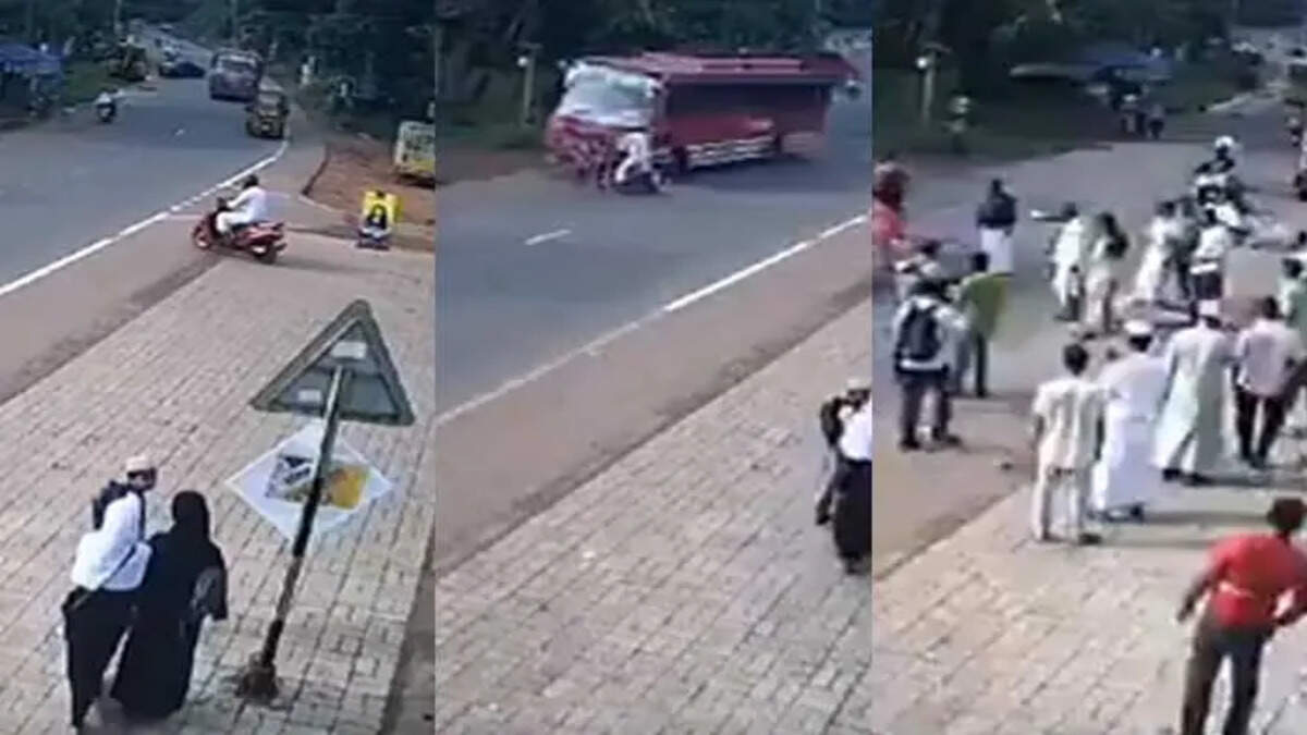 photograph of the accident site in Koothuparamba