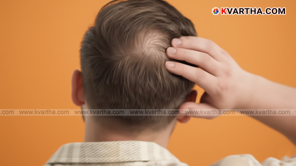 A symbolic image of a hair follicle on a scalp, representing new research in hair growth treatment.