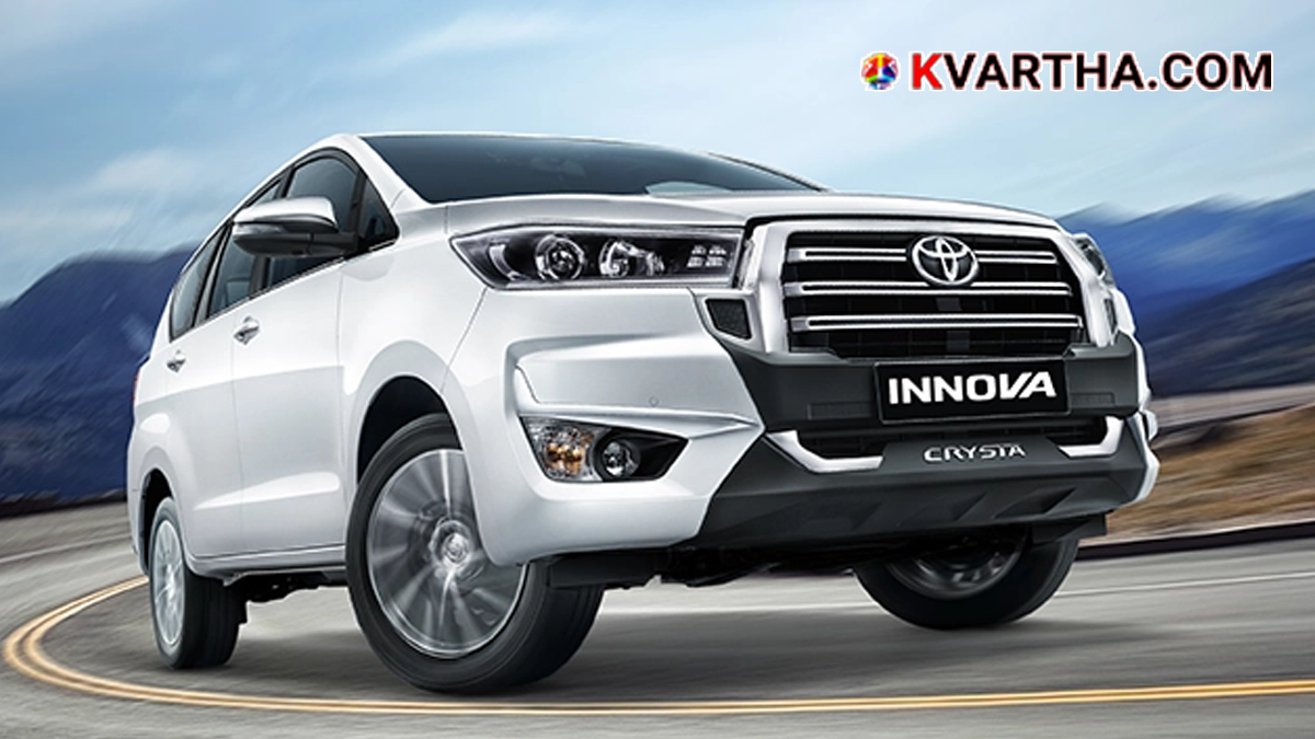 The bold new front grille design of the 2026 Toyota Innova Crysta.