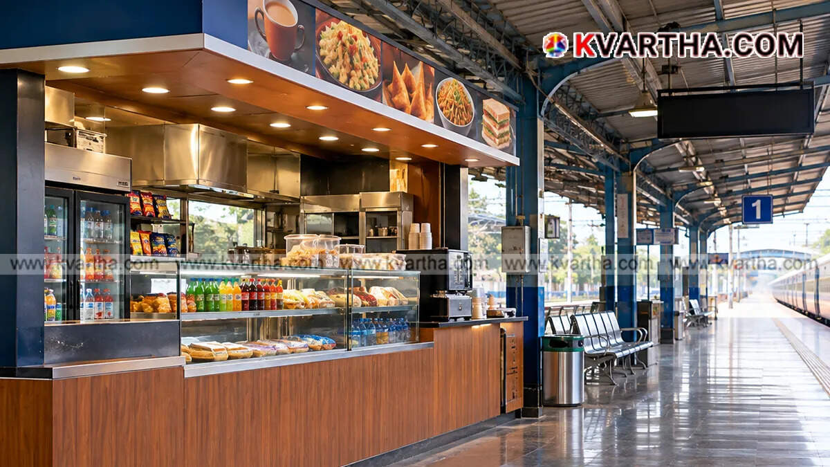  Representative image of a railway catering stall