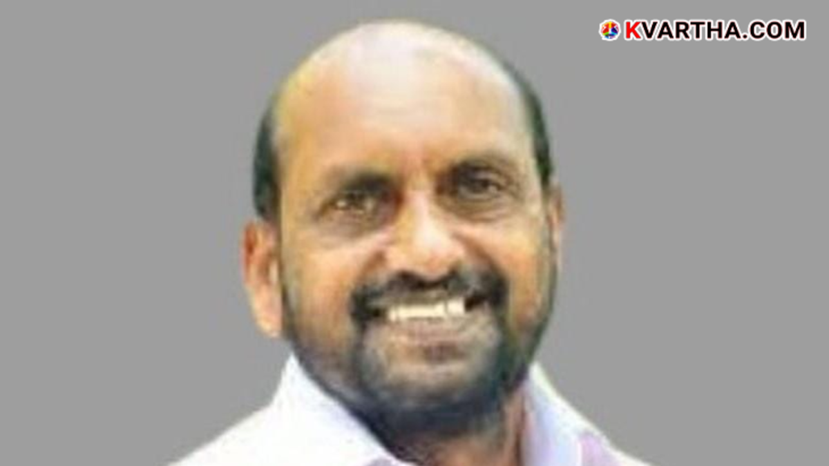 Senior Congress leader Koyyam Janardhanan who was expelled from the party in Taliparamba.