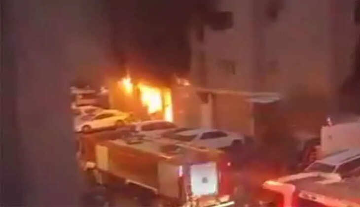 kuwait fire buiding belonged to kg abraham, one of the prodders of Aadujeevitham