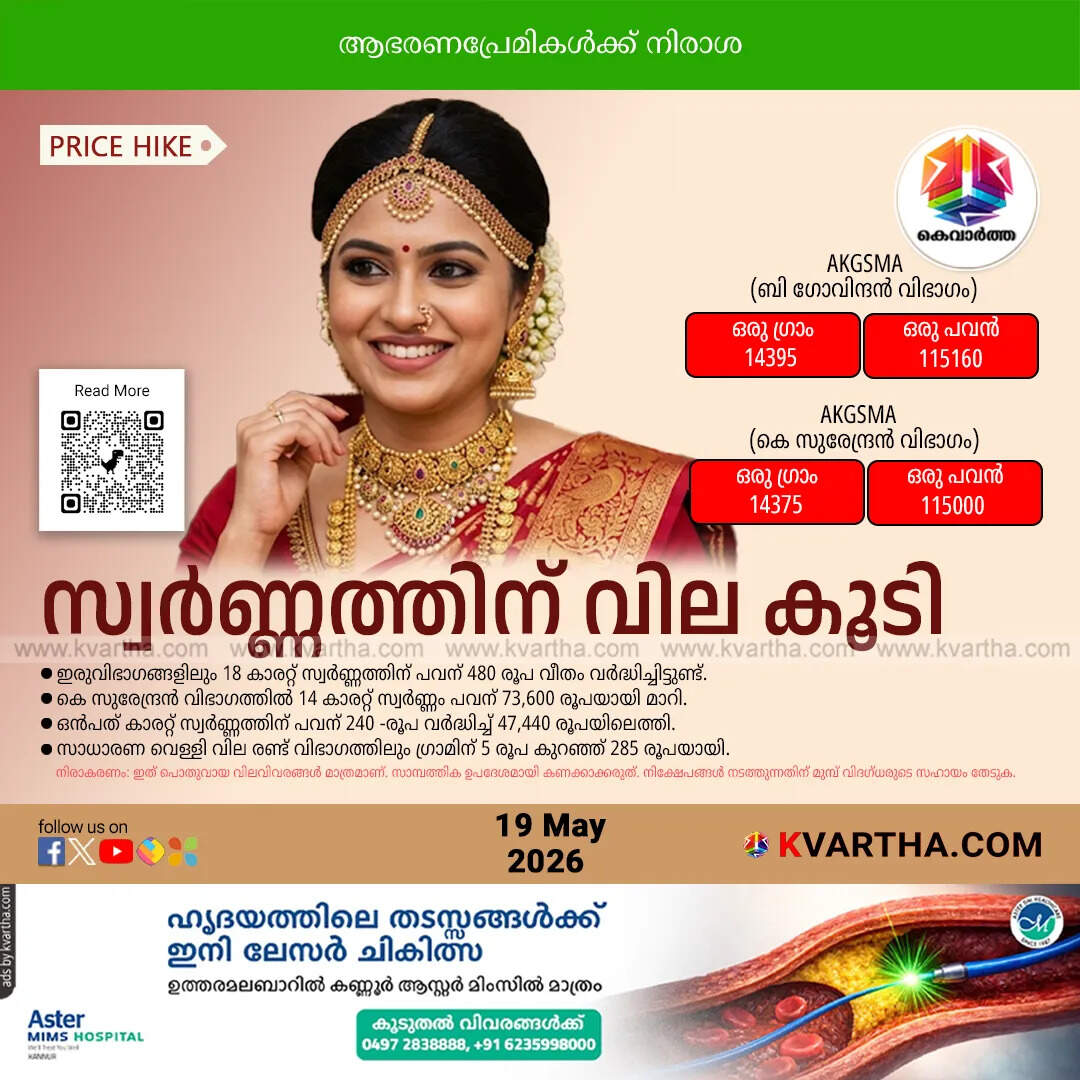gold price rise kerala 2026
