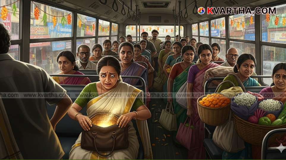 A symbolic image of a KSRTC bus, representing the news story.