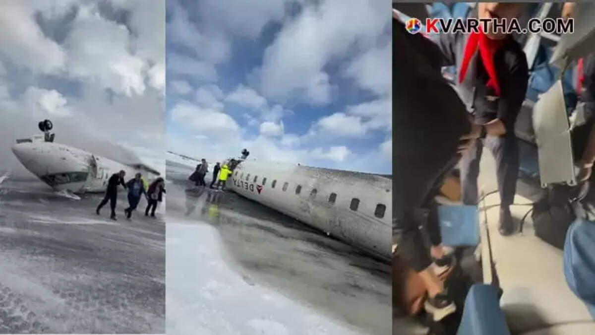 Viral video of Rescue After Plane Crash In Canada