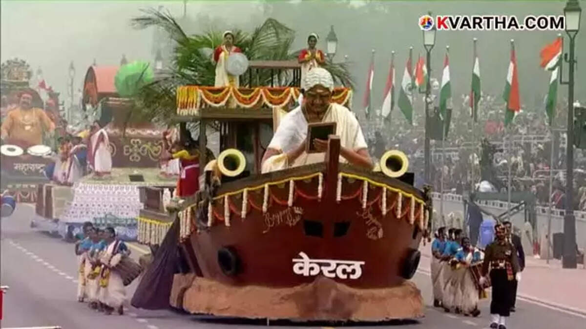 Here&rsquo;s a glimpse of a tableau of Kerala featuring Nari Shakti and Folk Traditions of Women's Empowerment