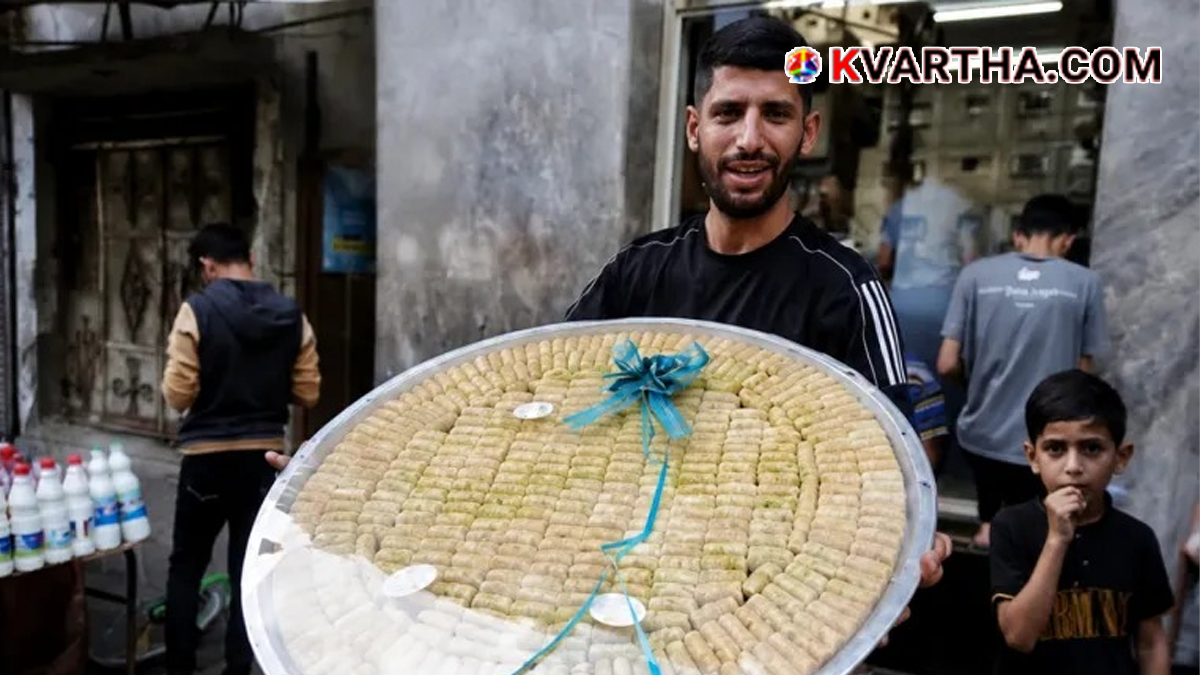 Representational image of Gaza students celebrating academic success