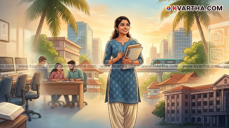 Students studying for competitive exams in a library setting.