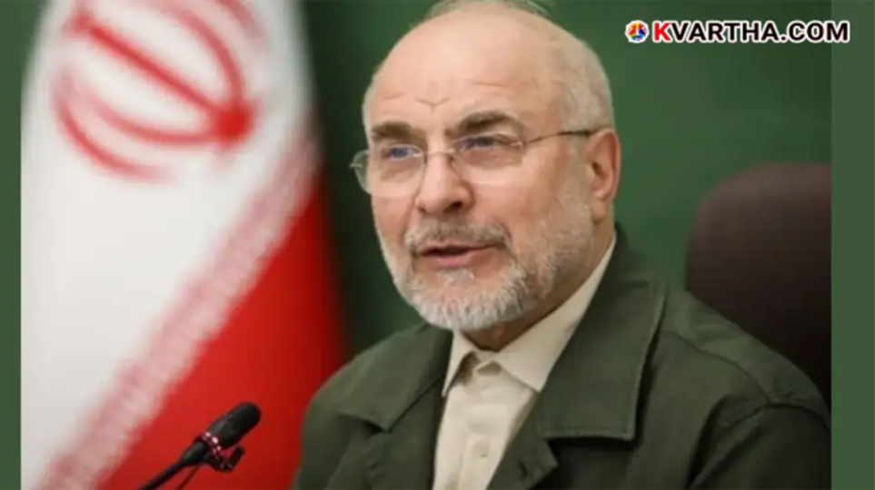 Iran Parliament Speaker Mohammad Bagher Ghalibaf and representational image of US military search operations in Iran.