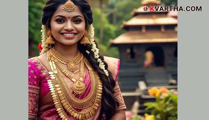 Bride Representing Gold Rate March 24 Kerala
