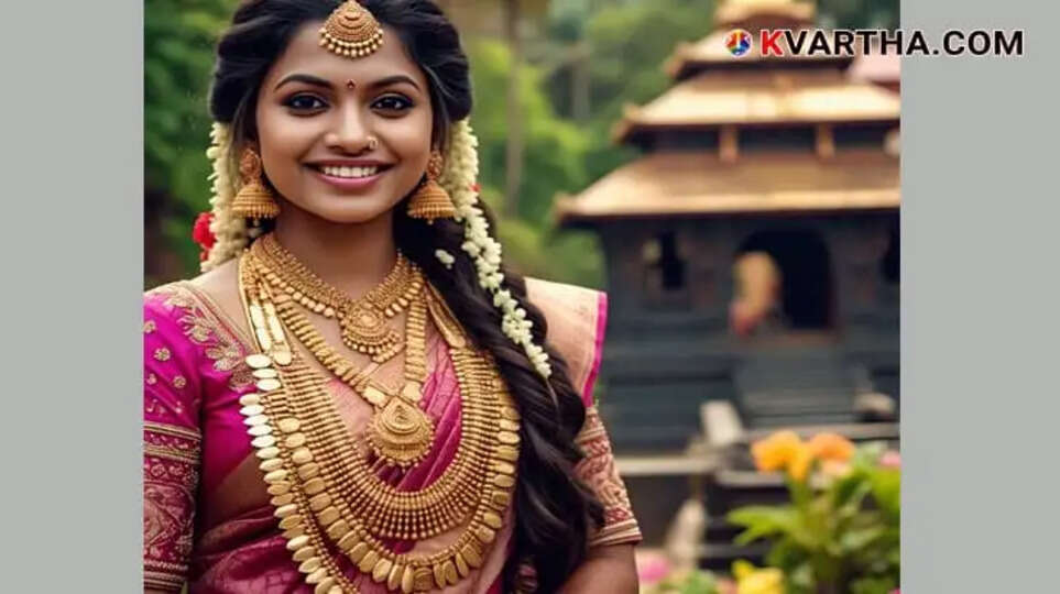 Bride Representing Gold Rate March 24 Kerala