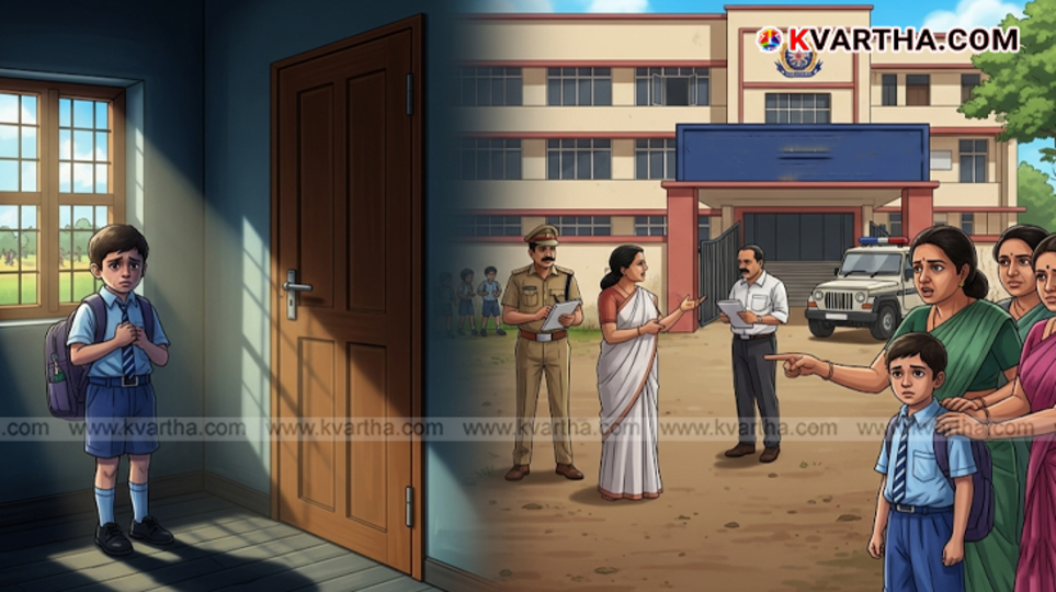  A symbolic photo representing a child suffering from mental abuse in a school.