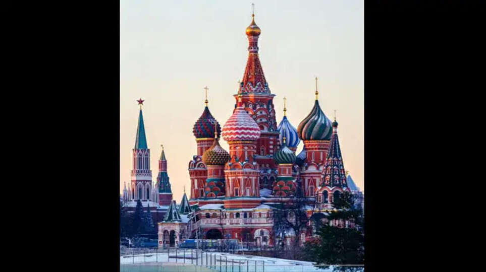 A vibrant image of Red Square in Moscow, Russia