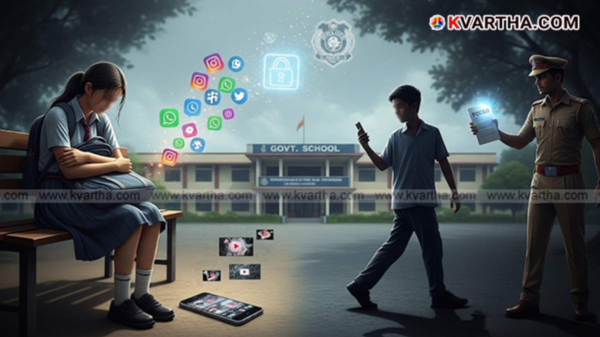 A general image of a school student in Kerala, representing the news topic of crime in schools.