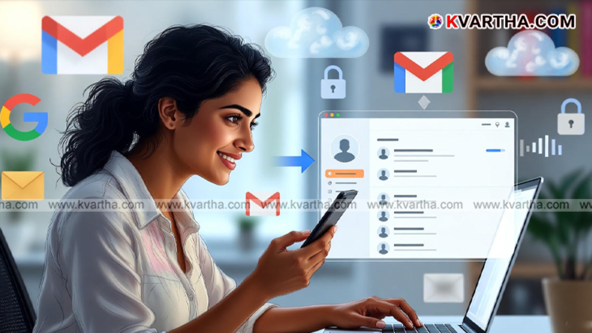 Google Gmail logo on a smartphone screen representing the new update