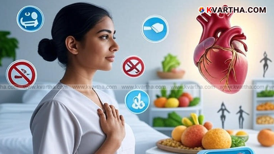 Man checking blood pressure and cholesterol