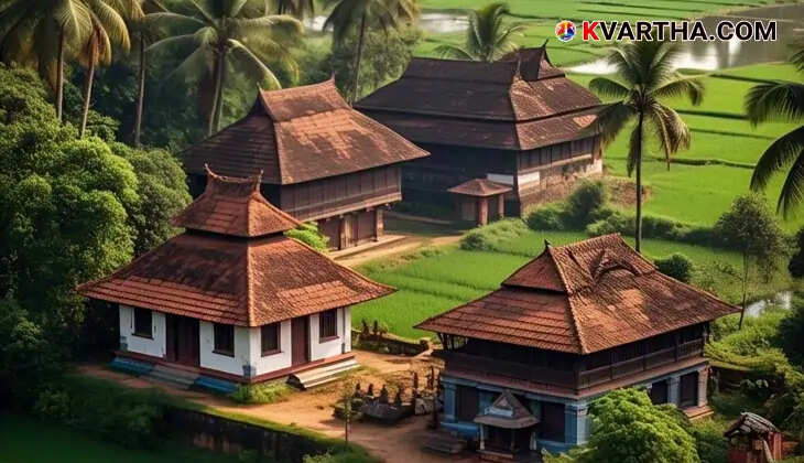 Traditional countryside houses made of mud and thatch