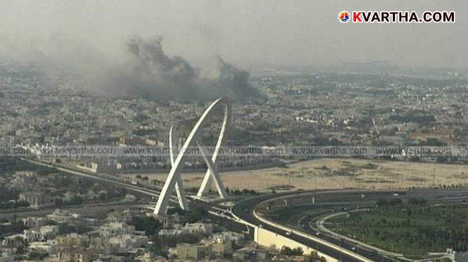 A view of the aftermath of an Israeli airstrike in Doha, Qatar.
