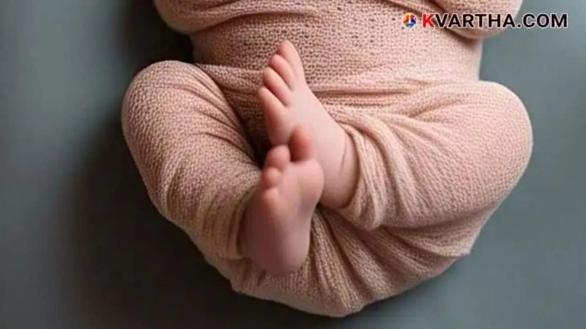Image Represnting Newborn baby's body found in trash can in airport restroom Mumbai  