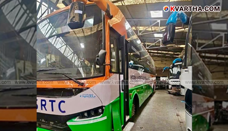 KSRTC bus on road for Onam special services.