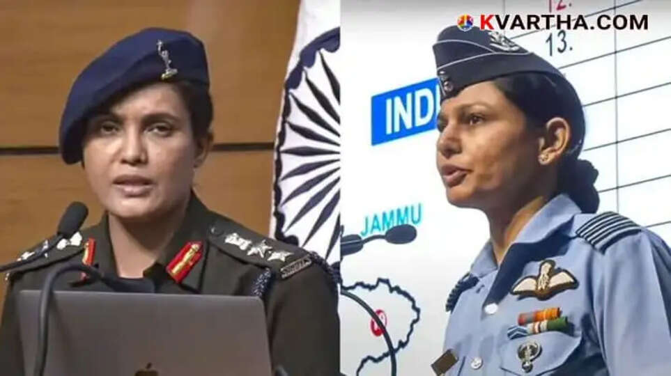 India's Strong Women in Uniform: Wing Commander Vyonika Singh and Colonel Sophia Qureshi Address Media on Counter-Terror Operations.