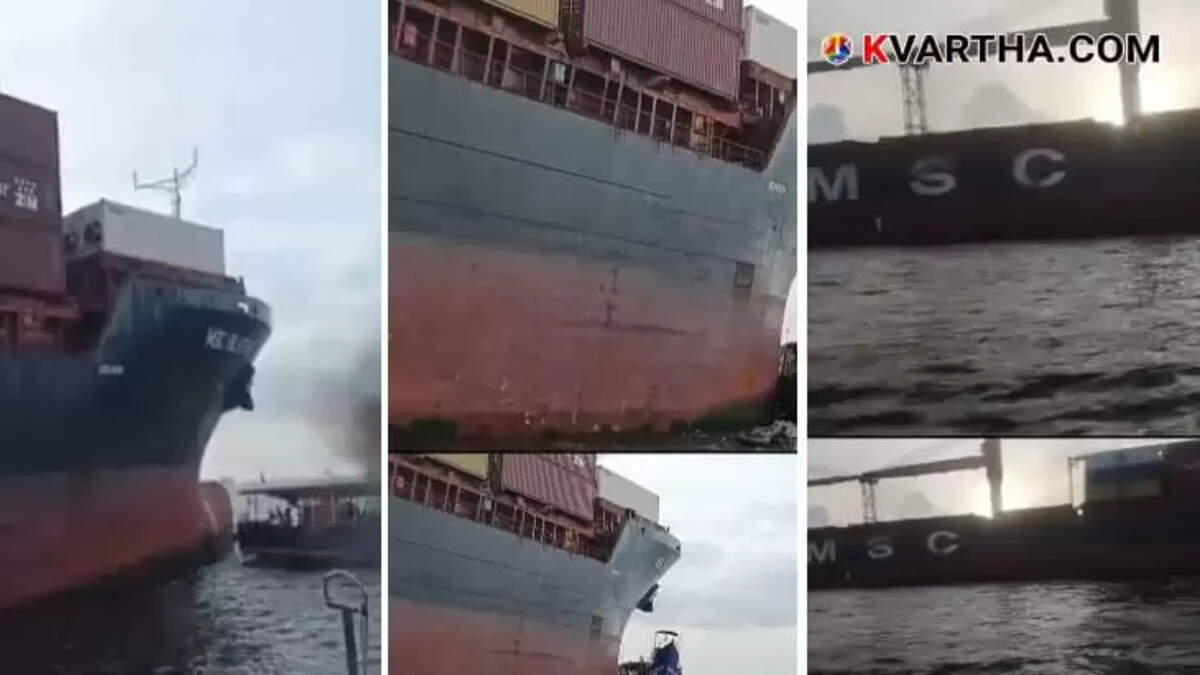 Cargo Ship Collides with Fishing Boat 'Prathyasha' off Fort Kochi Coast