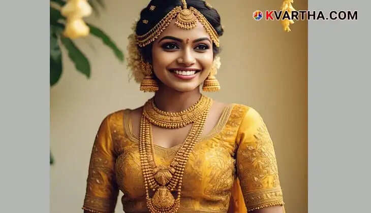 Bride Representing Gold Rate March 13  Kerala