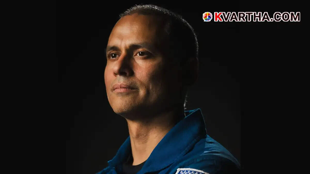 NASA astronaut Dr. Anil Menon in his spacesuit