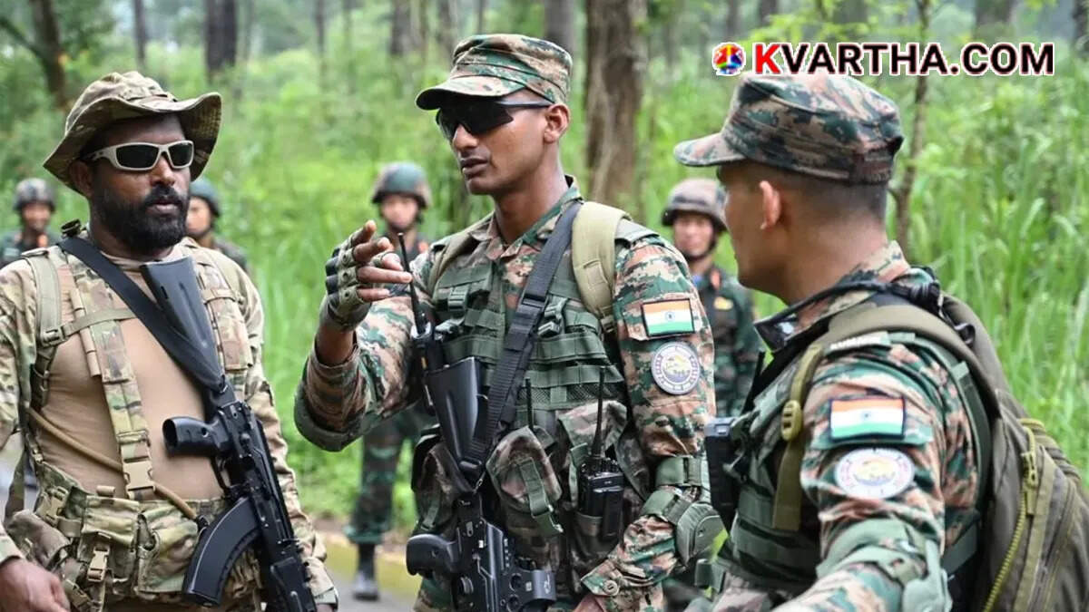 Indian Army personnel in their official uniform 