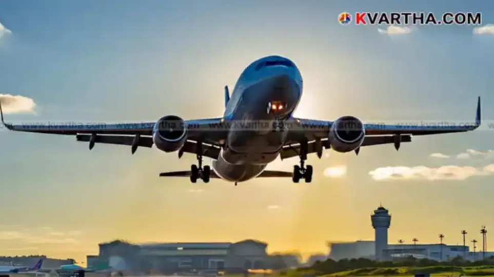 A symbolic scene of the resumption of flight services at Kannur International Airport.&nbsp;