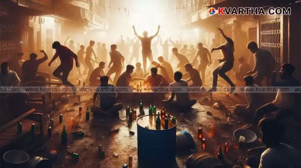 A typical small, crude country-made bomb on the ground, similar to those used in the incident.