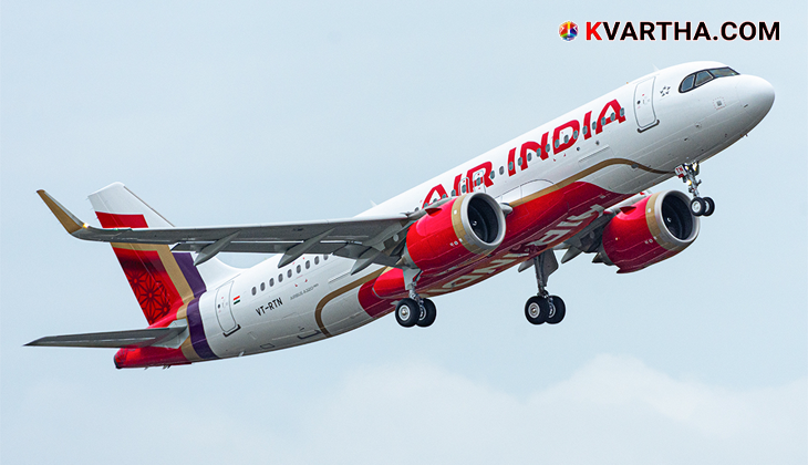 An Air India Express flight at Kannur airport.