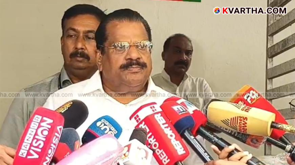  EP Jayarajan addressing the media
