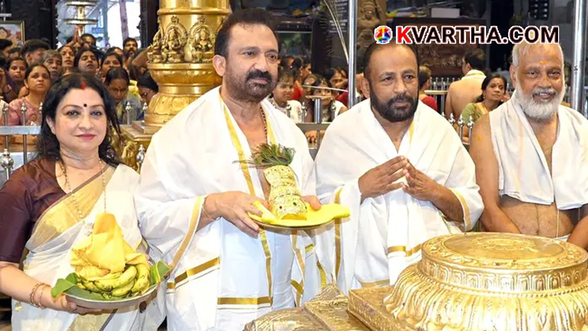 Gopu Nandilath at Guruvayur Temple.