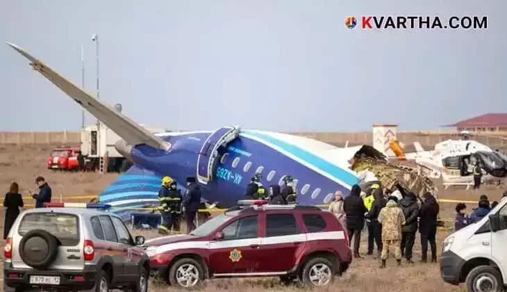 Image of the destroyed plane in Kazakhstan crash