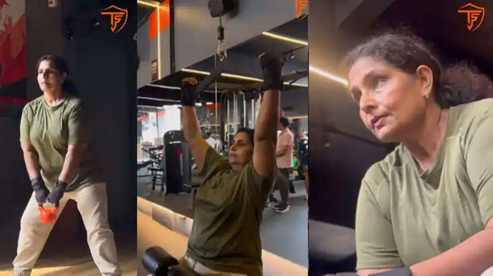 Seenath, Malayalam actress, working out