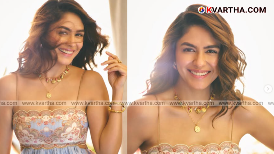  Actress Mrunal Thakur speaking about love and reparenting in a movie promotion event.