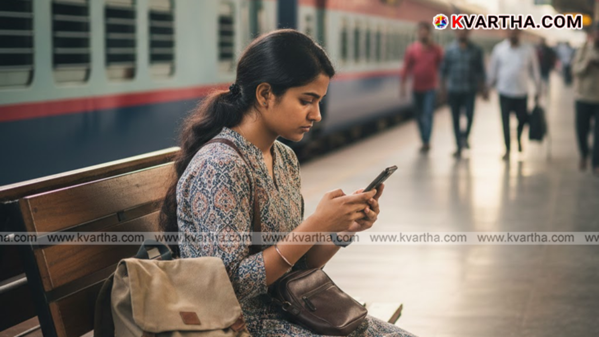 A person booking a train ticket using the new Rail One mobile app.