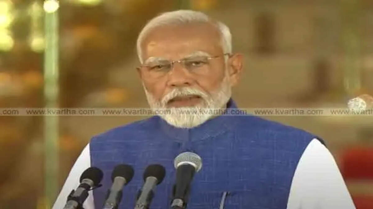 narendra modi sworn in as prime minister&nbsp;