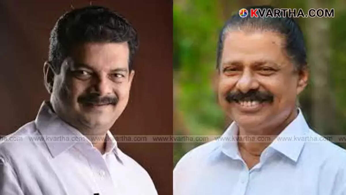 CPM leaders discussing Nilambur by-election results.