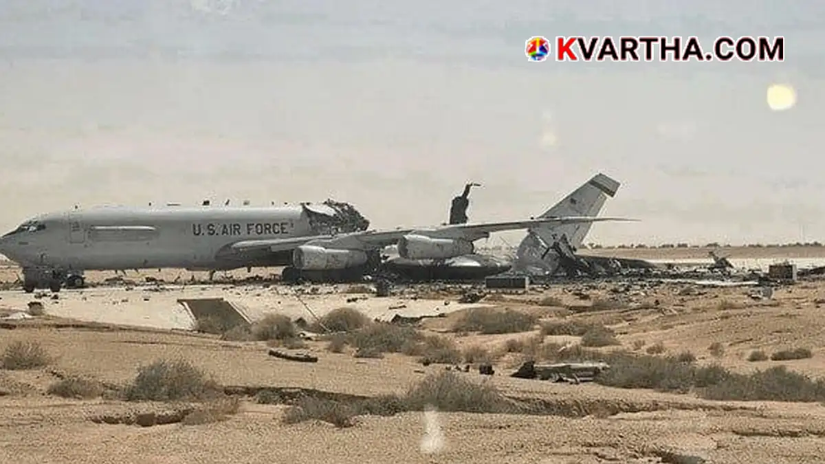 Image reflecting US military base and defense crisis in the Middle East