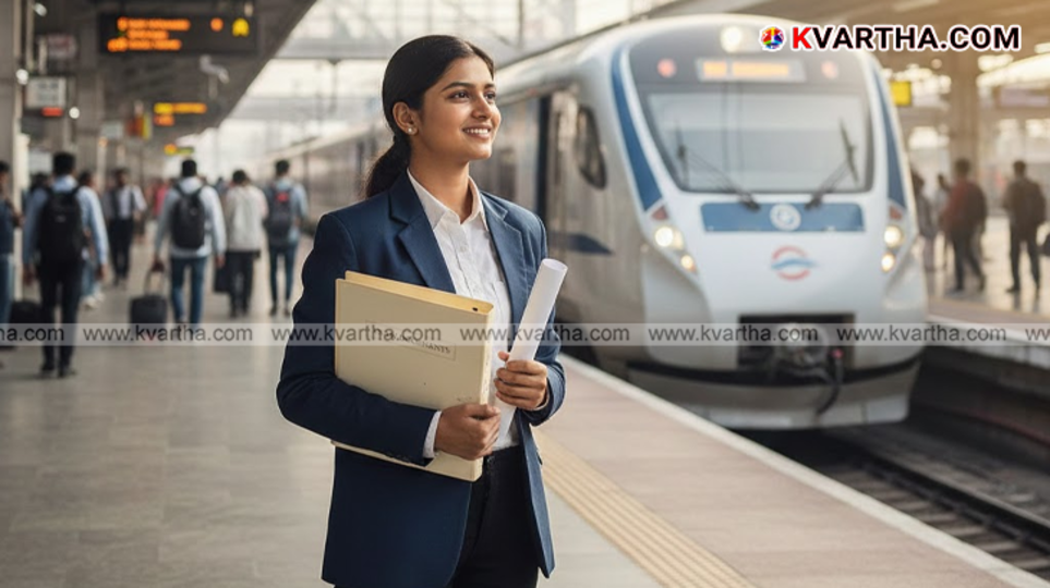 Indian Railway job aspirants appearing for competitive exams.